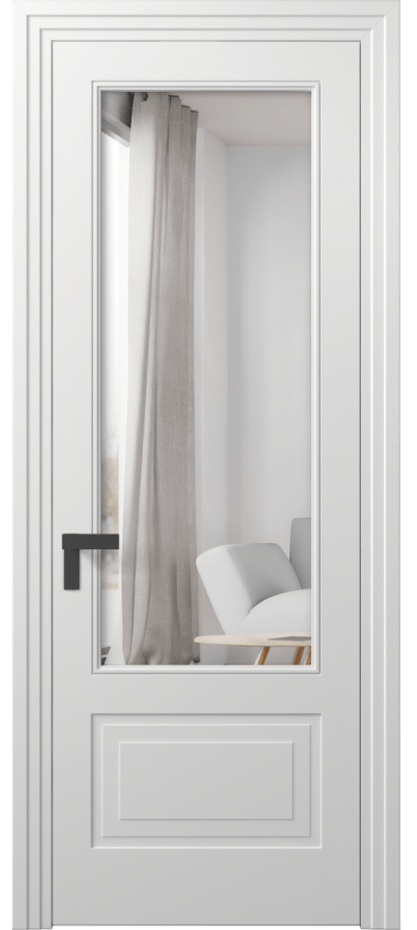 Межкомнатная дверь Рокка 8342 Матовый белоснежный Двустороннее зеркало, триплекс Цена 76920 ₽ | Volhovec