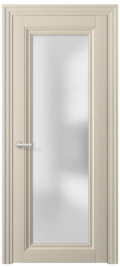 Межкомнатная дверь Centro 2502 ПЭТ светло-бежевый Сатинированное стекло Цена 41360 ₽ | Volhovec