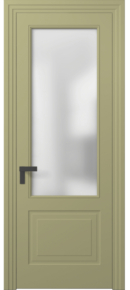 Межкомнатная дверь Rocca 8352 Матовый белоснежный Сатинированное стекло Цена 102120 ₽ | Volhovec