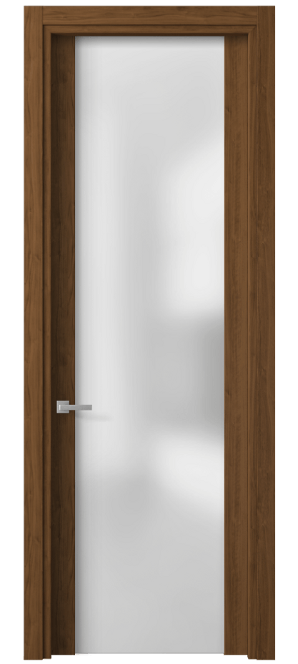 Межкомнатная дверь Planum 4114 Лесной орех Сатинированное стекло Цена 35020 ₽ | Volhovec