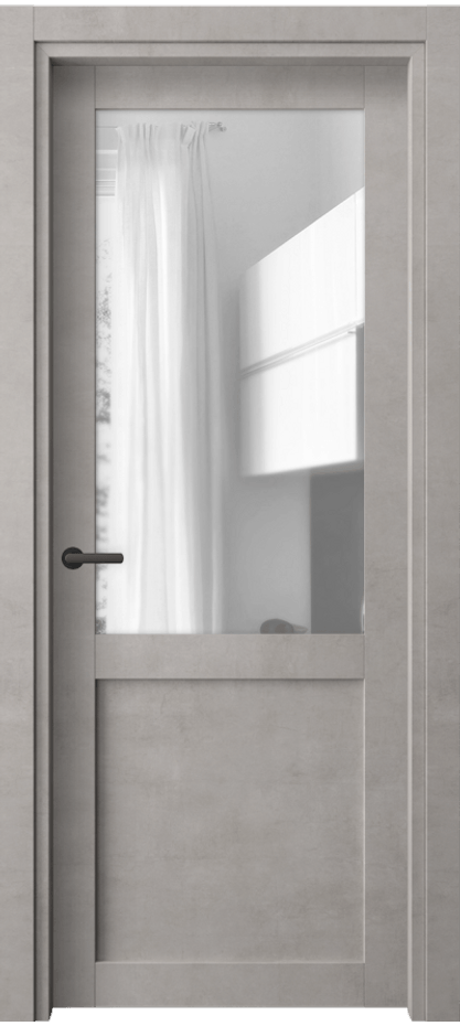 Межкомнатная дверь Neo 2122 Леон серебро Прозрачное стекло, триплекс Цена 36960 ₽ | Volhovec