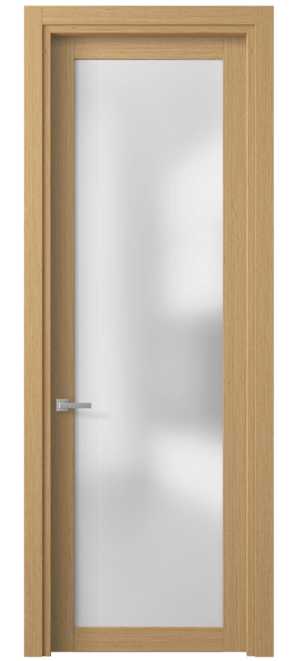 Межкомнатная дверь Planum 2102 Дуб песочный рифт Сатинированное стекло Цена 57640 ₽ | Volhovec