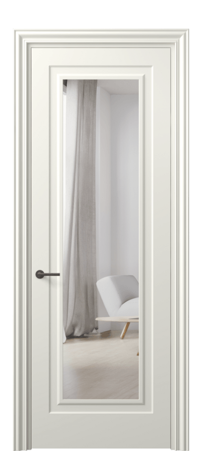 Межкомнатная дверь Mascot 8403 Матовый жемчужный Двустороннее зеркало, триплекс Цена 85470 ₽ | Volhovec