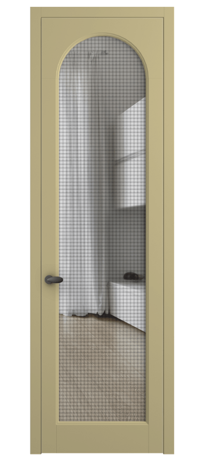 Межкомнатная дверь Palazzo 6804 Матовый белоснежный Mesh silver Цена 139260 ₽ | Volhovec