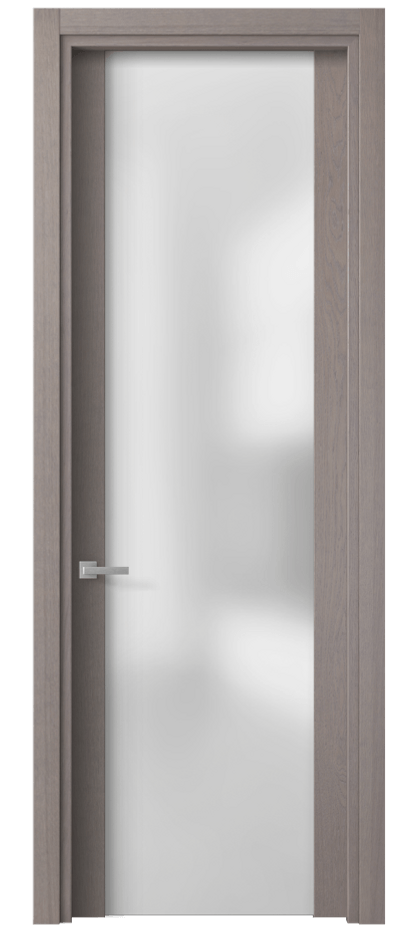 Межкомнатная дверь Planum 4114 Дуб дымчатый Сатинированное стекло. Цена 78320 ₽ | Volhovec