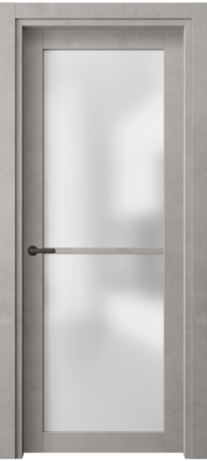 Межкомнатная дверь Нео 2108 Леон серебро Сатинированное стекло Цена 51040 ₽ | Volhovec