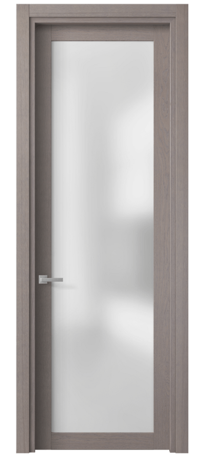 Межкомнатная дверь Planum 2102 Дуб дымчатый Сатинированное стекло. Цена 66770 ₽ | Volhovec