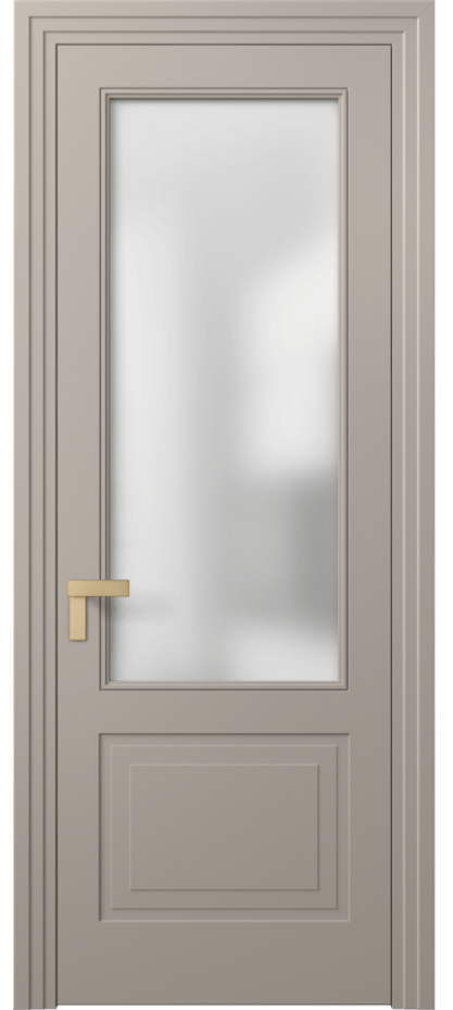 Межкомнатная дверь Rocca 8352 Матовый бисквитный Сатинированное стекло Цена 78451 ₽ | Volhovec