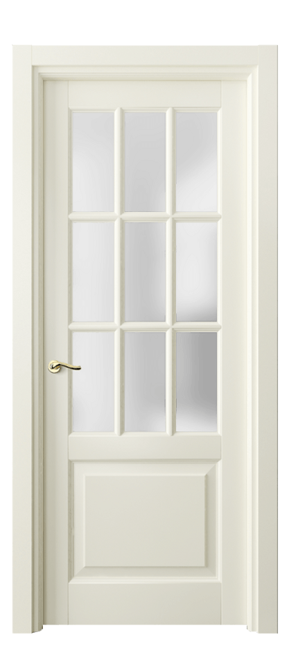 Межкомнатная дверь Lignum 0748 Бук молочно-белый Сатинированное стекло Цена 97500 ₽ | Volhovec
