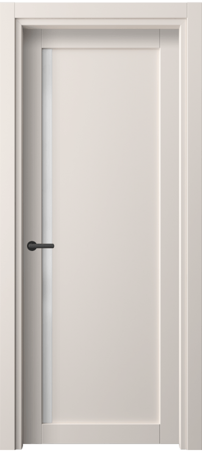 Межкомнатная дверь Нео 2110 ПЭТ тёплый-белый Сатинированное стекло Цена 34870 ₽ | Volhovec