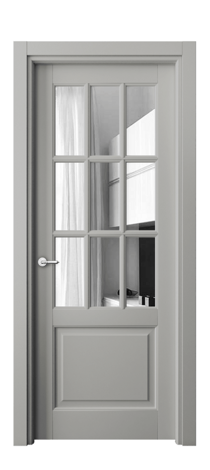 Межкомнатная дверь Toscana Grigliato 6312 Бук нейтральный серый Двустороннее зеркало, триплекс Цена 88479 ₽ | Volhovec