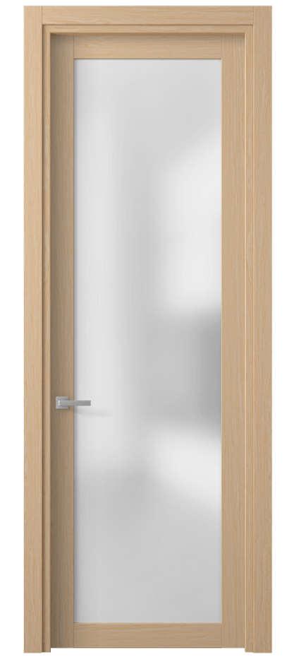 Межкомнатная дверь Planum 2102 Дуб молочный Сатинированное стекло Цена 64240 ₽ | Volhovec