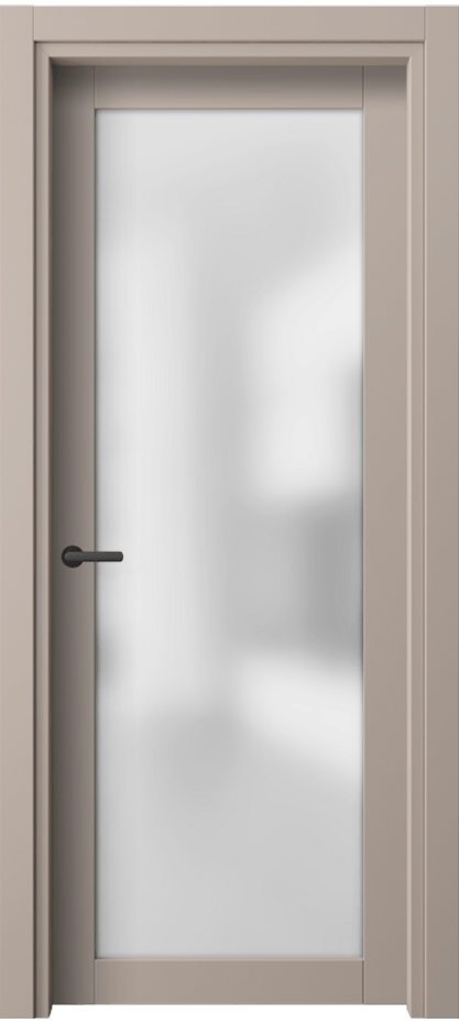 Межкомнатная дверь Нео 2102 ПЭТ серо-коричневый  Сатинированное стекло Цена 29310 ₽ | Volhovec