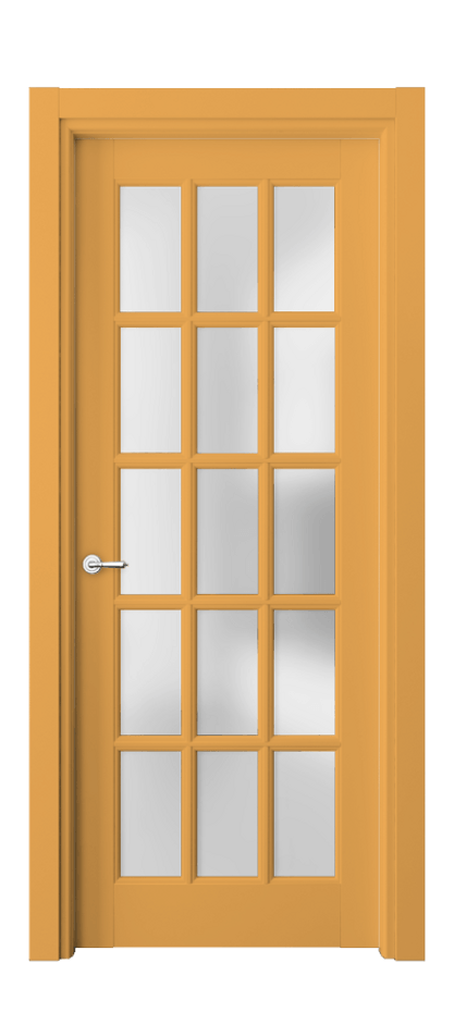 Межкомнатная дверь Toscana Grigliato 6311 Бук белоснежный Сатинированное стекло Цена 123200 ₽ | Volhovec