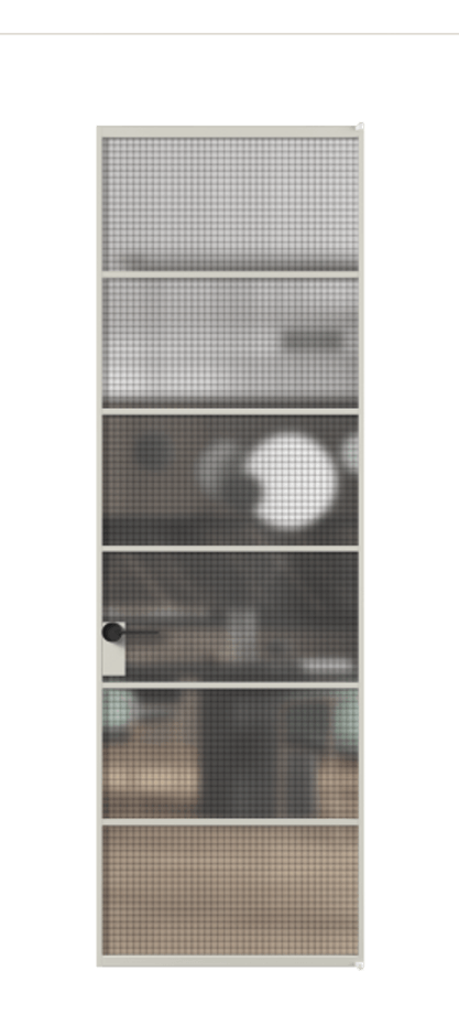 Алюминиевая дверь АЛПЛ040.04 Алюминий тёплый серый Декоративное стекло с сеткой "Mesh silver", триплекс. Без короба АТСР Цена 133950 Стоимость комплекта двери включает:
1. Полотно (600/650/700/750/800/850/900/950*2000-2400 мм).
2. Короб
3. Комплект фурнитуры (2 торцевые петли и магнитный замок с ответной планкой). Фабрика дверей Волховец 8 (800) 551 43 19 Алюминиевая дверь АЛПЛ040.04 Алюминий тёплый серый Декоративное стекло с сеткой "Mesh silver", триплекс Цена 133950 | Volhovec