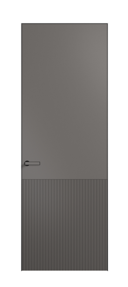 Дверь межкомнатная Velvet АКП 8204 Матовый классический серый. Скрытый короб Черный Цена 77520 . Фабрика дверей Волховец 8 (800) 551 43 19 Межкомнатная дверь Velvet АКП 8204 Матовый классический серый. Цена 77520 | Volhovec