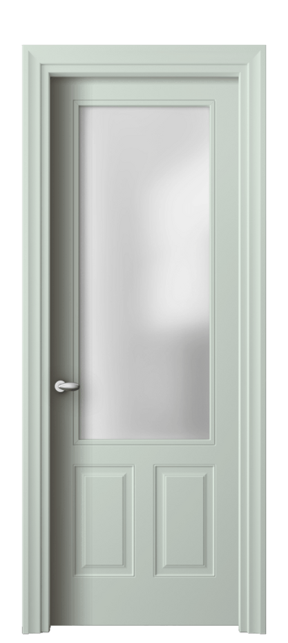 Дверь межкомнатная Esse 8522 Матовый белоснежный Сатинированное стекло Фигурный универсальный наличник МБЛ Цена 72240 ₽ Наличники уже входят в базовый комплект. Фабрика дверей Волховец 8 (800) 551 43 19 Межкомнатная дверь Esse 8522 Матовый белоснежный Сатинированное стекло Цена 72240 ₽ | Volhovec