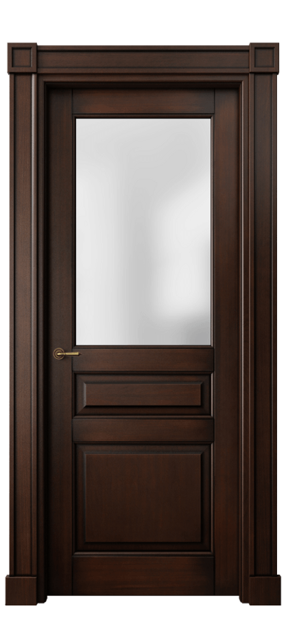 Межкомнатная дверь Toscana Plano 6304 Бук тёмный с патиной Сатинированное стекло Цена 128060 ₽ | Volhovec