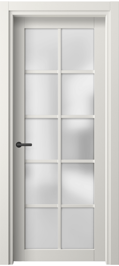 Межкомнатная дверь Neo 2106 ПЭТ белоснежный Сатинированное стекло Цена 29650 ₽ | Volhovec