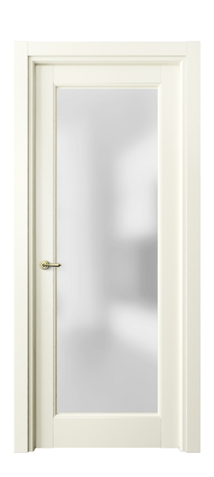 Межкомнатная дверь Тоскана Элегантэ 6300 Матовый молочно-белый Сатинированное стекло Цена 101530 ₽ | Volhovec
