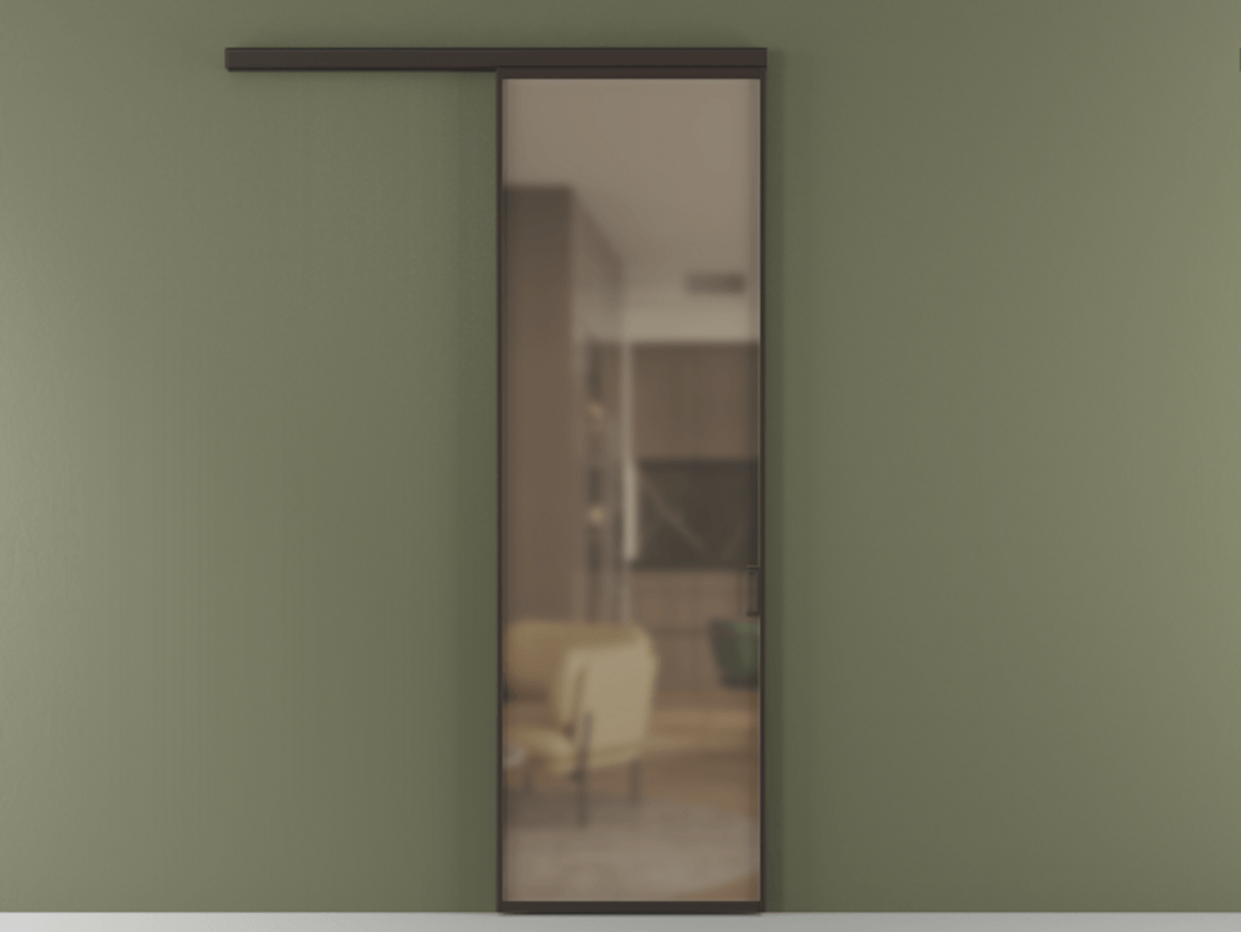 Перегородка Формато вдоль стены 1 створка АЛПР 040.01 Алюминий антрацит Сатинированное бронзовое стекло, триплекс. Цена 127270 ₽ 1. Полотно (800/2100 мм)
2. Комплект установки раздвижной системы
3. Базовый комплект фурнитуры
4.Ручка Рондо. Фабрика дверей Волховец 8 (800) 551 43 19 Перегородка Формато вдоль стены 1 створка АЛПР 040.01 Алюминий антрацит Сатинированное бронзовое стекло, триплекс Цена 127270 ₽ | Volhovec