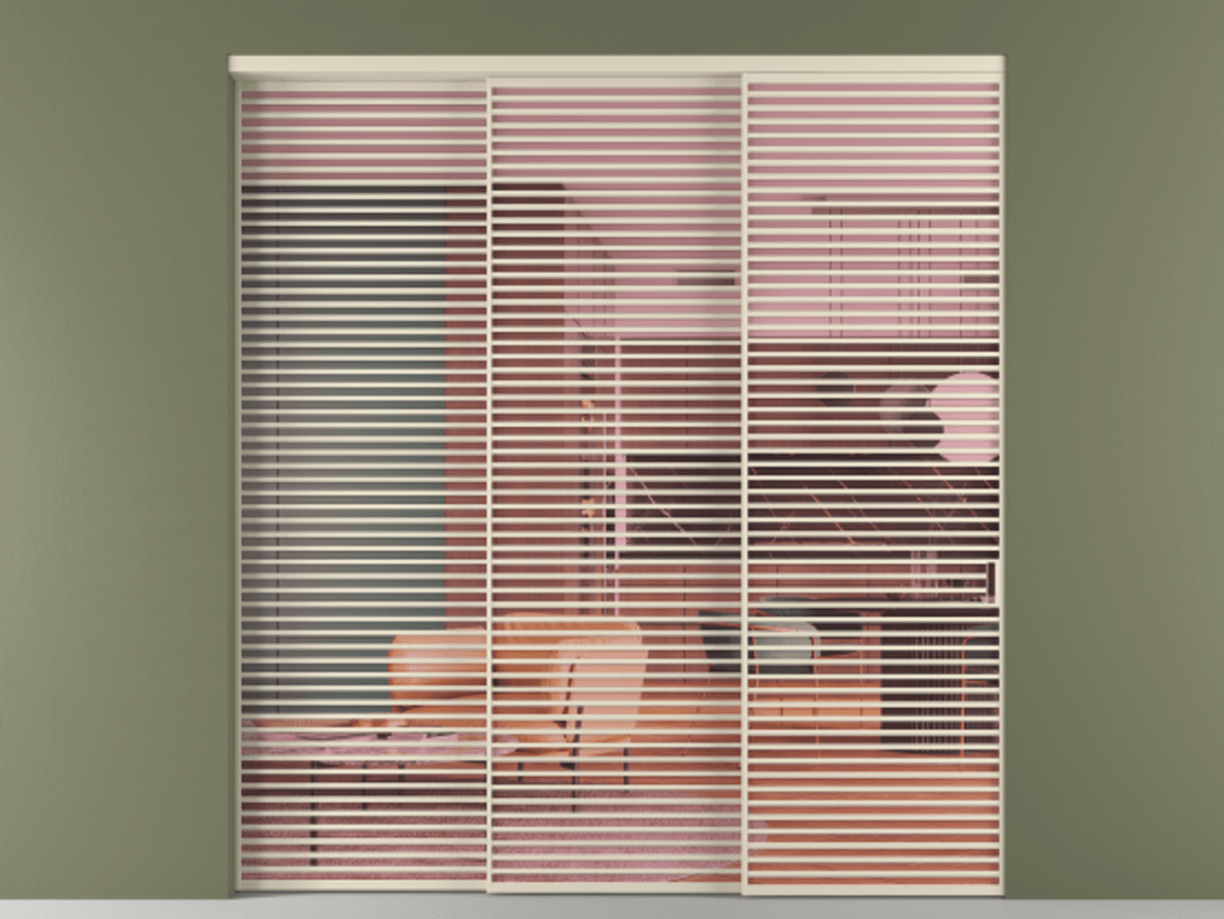 Перегородка Formato внутри проёма 3 створки с синхронным механизмом АЛПР 040.07 Алюминий бежево-серый Прозрачное розовое стекло, триплекс. Цена 751960 ₽ 1. Полотно 3 шт. (800/2100 мм)
2. Комплект установки раздвижной системы
3. Базовый комплект фурнитуры
4. Комплект фурнитуры телескопик синхро-2
5.Ручка RONDO
. Фабрика дверей Волховец 8 (800) 551 43 19 Перегородка Formato внутри проёма 3 створки с синхронным механизмом АЛПР 040.07 Алюминий бежево-серый Прозрачное розовое стекло, триплекс Цена 751960 ₽ | Volhovec