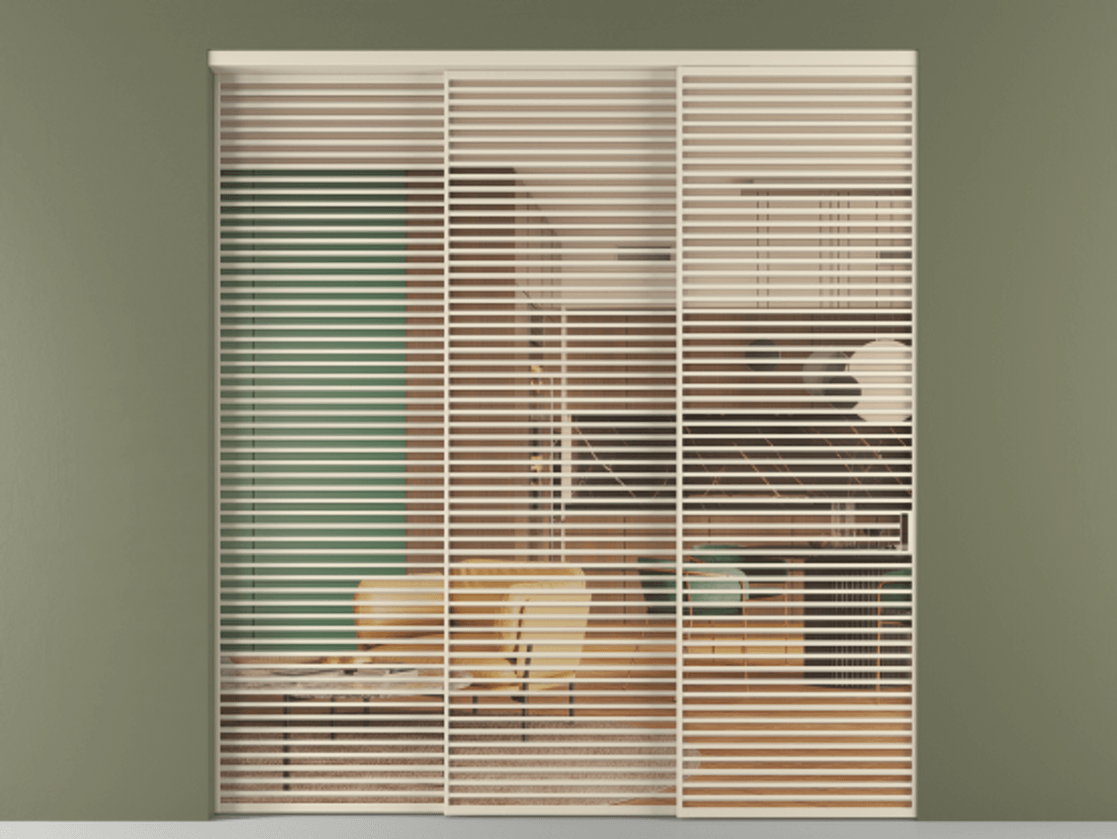 Межкомнатная дверь New Перегородка Formato внутри проёма телескопик синхро 2 АЛПР 040.07 Алюминий бежево-серый Прозрачное оранжевое стекло, триплекс, 6мм Цена 683210  | Volhovec