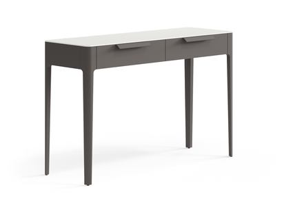 Мебель Консоль Piega 2 ящика. Цвет Матовый антрацит. Материал Гладкая эмаль. Коллекция Консоль Piega 2 ящика. Фото. Мебель Консоль Piega 2 ящика. Цвет Матовый антрацит. Материал Гладкая эмаль. Коллекция Консоль Piega 2 ящика. Картинка.