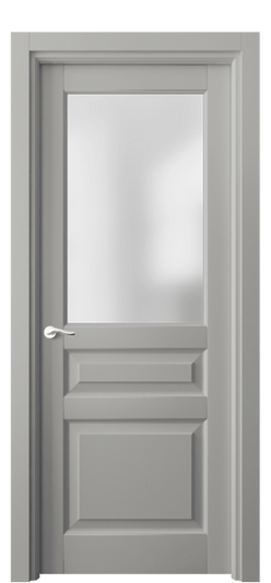 Дверь межкомнатная 0710 БНСР САТ. Цвет Бук нейтральный серый. Материал Массив бука эмаль. Коллекция Lignum. Картинка.