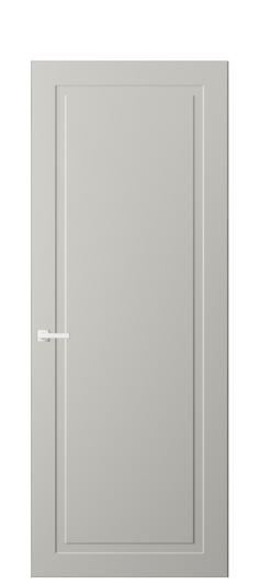 Дверь межкомнатная АКП 8001 МТСР. Цвет Матовый тёплый серый. Материал Гладкая эмаль. Коллекция Neo Classic. Картинка.