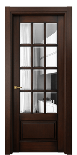 Дверь межкомнатная 6313 БТП ЗЕР-Ф. Цвет Бук тёмный с патиной. Материал Массив бука с патиной. Коллекция Toscana Grigliato. Картинка.