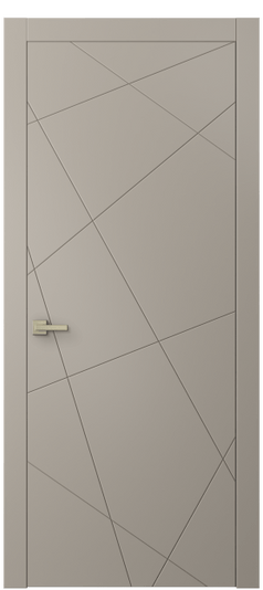 Дверь межкомнатная 8048 МБСК. Цвет Матовый бисквитный. Материал Гладкая эмаль. Коллекция Linea. Картинка.