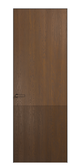 Дверь межкомнатная 8204 ДКШ.М. Цвет Дуб каштановый матовый. Материал Массив дуба матовый. Коллекция Velvet. Картинка.