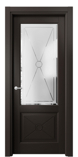 Межкомнатная дверь 6362 МАН Сатинированное стекло с гравировкой и фацетом. Цвет Матовый антрацит. Материал Гладкая эмаль. Коллекция Тоскана Литера. Фото. Дверь межкомнатная 6362 МАН Сатинированное стекло с гравировкой и фацетом. Цвет Матовый антрацит. Материал Гладкая эмаль. Коллекция Тоскана Литера. Картинка.