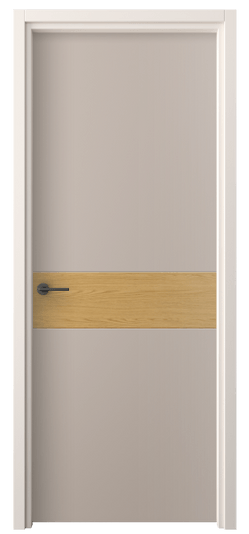 Дверь межкомнатная 4221 ПЭСК. Цвет ПЭТ серо-коричневый . Материал ПЭТ. Коллекция Freedom. Картинка.