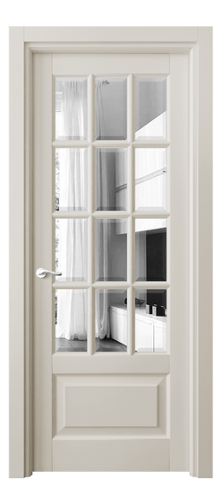 Дверь межкомнатная 0728 БОС ЗЕР-Ф. Цвет Бук облачный серый. Материал Массив бука эмаль. Коллекция Lignum. Картинка.