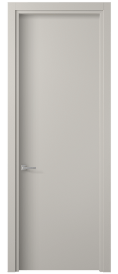Дверь межкомнатная 0010 МОС. Цвет Матовый облачно-серый. Материал Гладкая эмаль. Коллекция Planum. Картинка.