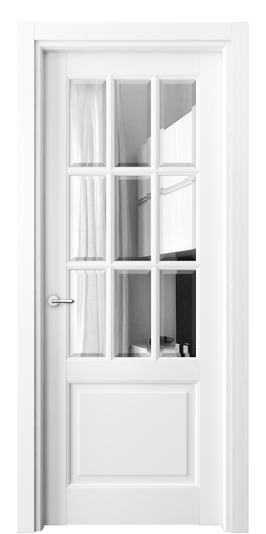Дверь межкомнатная 6312 ББЛ ЗЕР-Ф. Цвет Бук белоснежный. Материал Массив бука эмаль. Коллекция Toscana Grigliato. Картинка.