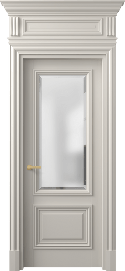 Дверь межкомнатная 7302 БОС САТ-Ф. Цвет Бук облачный серый. Материал Массив бука эмаль. Коллекция Antique. Картинка.