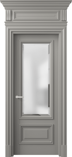 Дверь межкомнатная 7306 БНСР САТ-Ф. Цвет Бук нейтральный серый. Материал Массив бука эмаль. Коллекция Antique. Картинка.
