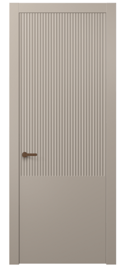 Дверь межкомнатная 8646 МБСК . Цвет Матовый бисквитный. Материал Гладкая эмаль. Коллекция Alba. Картинка.
