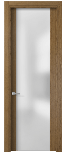 Дверь межкомнатная 4114 ДЯН САТ. Цвет Дуб янтарный. Материал Шпон ценных пород. Коллекция Planum. Картинка.