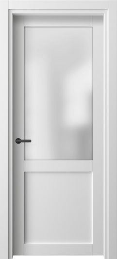 Дверь межкомнатная 2122 БШ САТ. Цвет Белый шёлк. Материал Ciplex ламинатин. Коллекция Neo. Картинка.