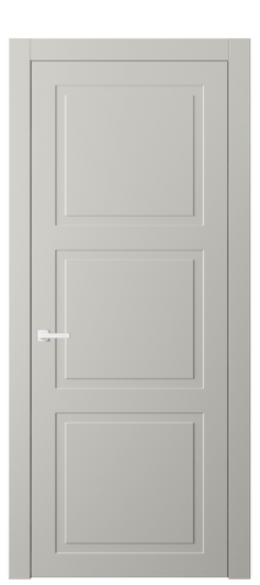 Дверь межкомнатная АКП 8003 МТСР. Цвет Матовый тёплый серый. Материал Гладкая эмаль. Коллекция Neo Classic. Картинка.