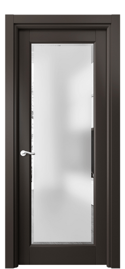 Дверь межкомнатная 0700 БАН САТ фацет. Цвет Бук антрацит. Материал Массив бука эмаль. Коллекция Lignum. Картинка.