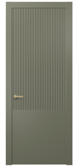 Дверь межкомнатная АКП 8646 МОТ. Цвет Матовый оливковый тёмный. Материал Гладкая эмаль. Коллекция Alba. Картинка.