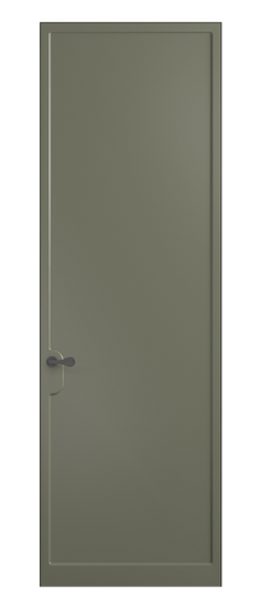 Дверь межкомнатная 7501 МОТ. Цвет Матовый оливковый тёмный. Материал Гладкая эмаль. Коллекция Softform. Картинка.