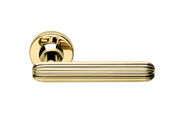 Ручки для межкомнатных дверей Ручка дверная Цеппелин. Цвет Полированное золото. Коллекция Цеппелин. Фото. Ручки для дверей Ручка дверная Цеппелин. Цвет Полированное золото. Коллекция Цеппелин. Картинка.