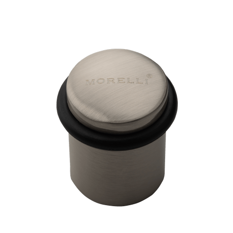 Фурнитура для дверей Ограничитель напольный круглой формы. Цвет Матовый хром. Коллекция Ограничитель напольный круглой формы. Картинка.