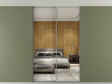 Перегородка Formato внутри проёма двустворчатая со скрытым креплением в потолок